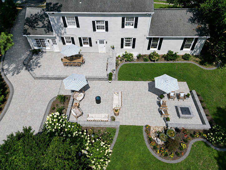 Colonial Backyard Patio Drone
